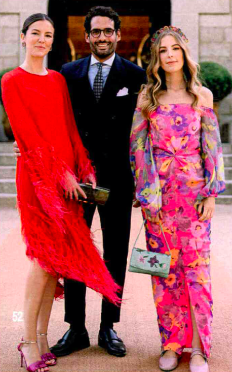 Luisa Bergel en boda de Tamara Falco