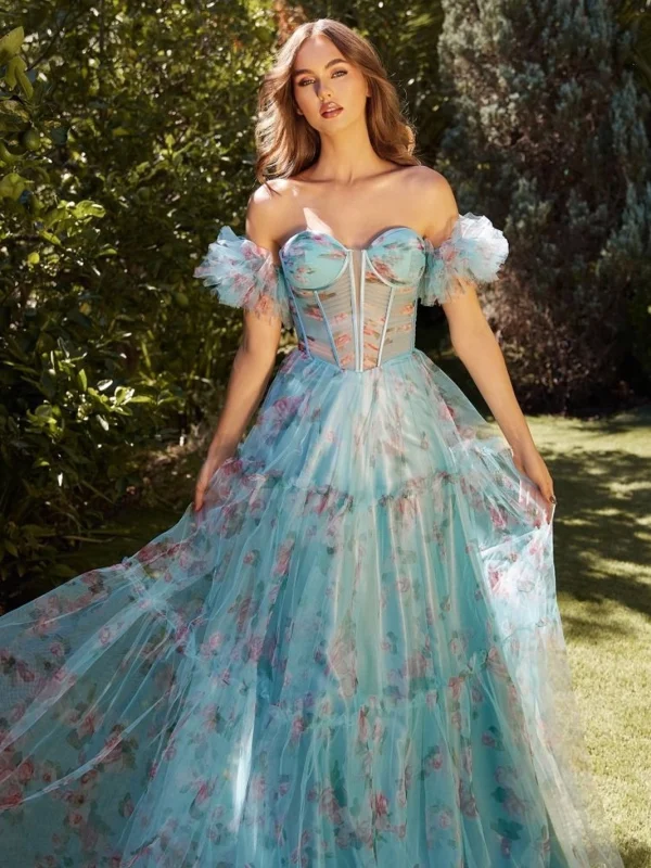 vestido-de-fiesta-largo-con-tirantes-fruncidos-y-estampado-de-flores (1)